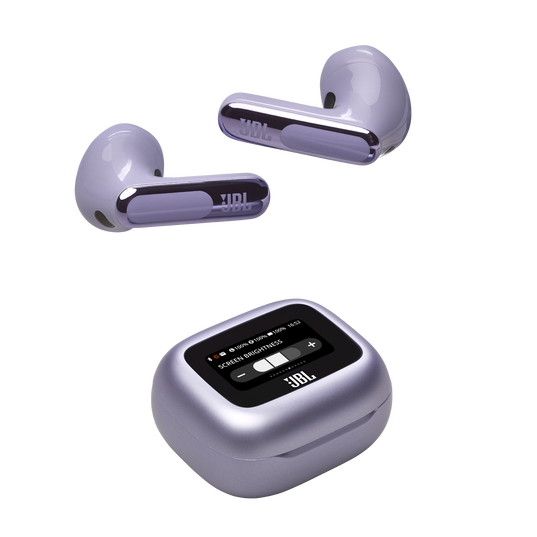 JBL Live Flex 3 - Purple - True wireless noise-cancelling open-stick earbuds - Detailshot 6